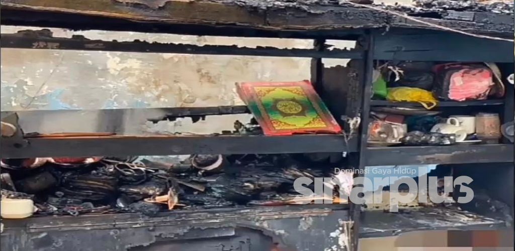 [VIDEO] Al-Quran tak terbakar walau rumah hangus dijilat api, Allahu!