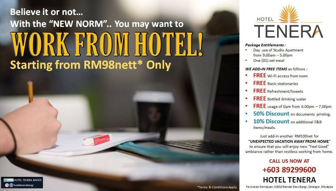 10 senarai hotel terkemuka di Selangor tawar ‘work from hotel’, pakej serendah RM35!