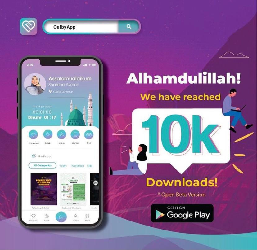 Mizz Nina lancarkan aplikasi Islamik, Qalby App terima pujian ramai
