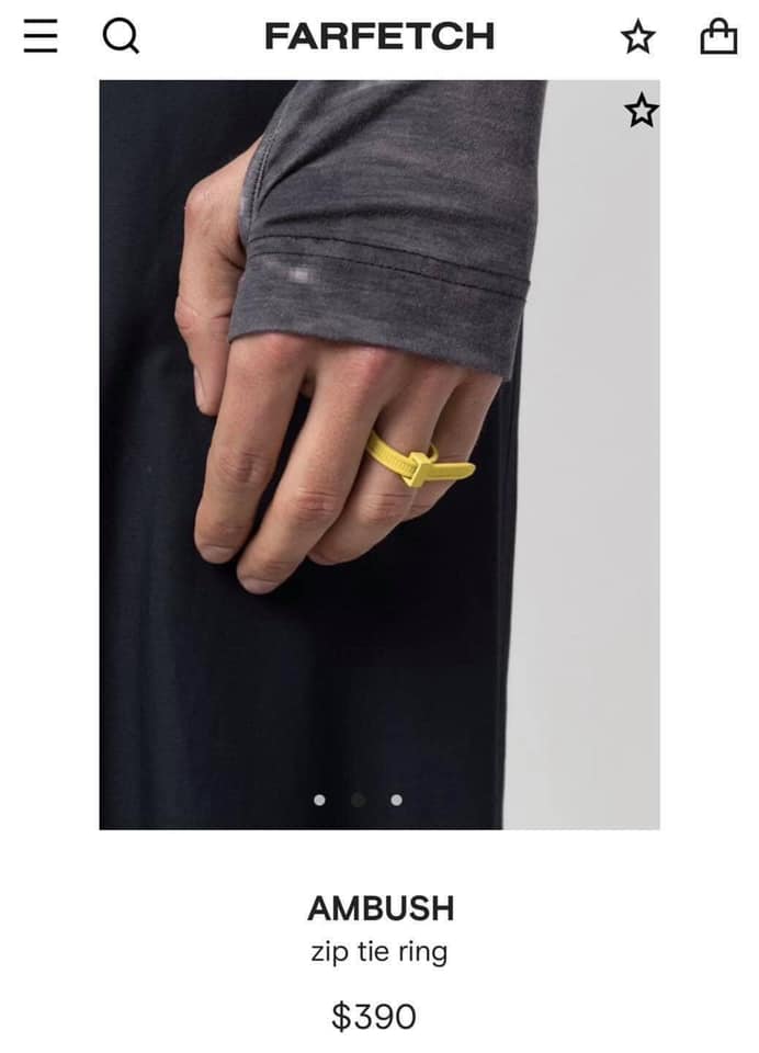 Gelang dan cincin ala-ala ‘cable tie’ laku keras, warganet persoal kenapa harga tak masuk akal!