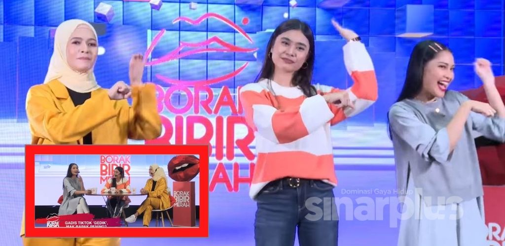 borak bibir merah