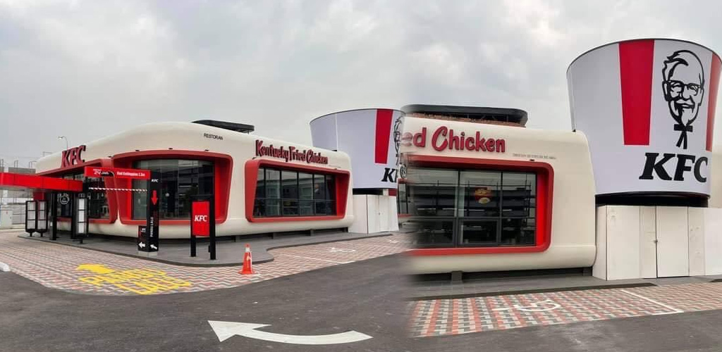 Outlet KFC pertama di Bukit Raja reka bentuk ‘old school’ 50-an!