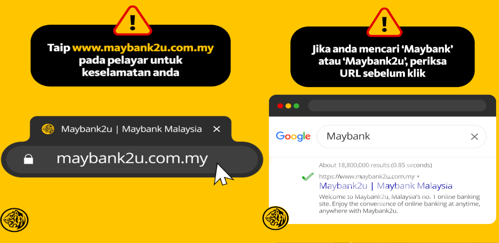 Maybank kongsi tip elak pengguna tertipu dengan laman web palsu