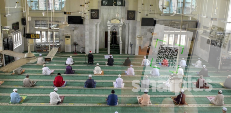 Daftar kod QR untuk solat Jumaat di Masjid dengan konsep ‘siapa dulu’