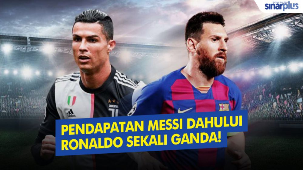 Pendapatan Messi mendahului Ronaldo sekali ganda!