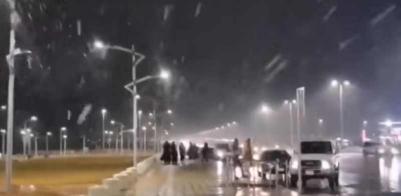 Cuaca sejuk, utara Arab Saudi catat suhu di bawah sifar