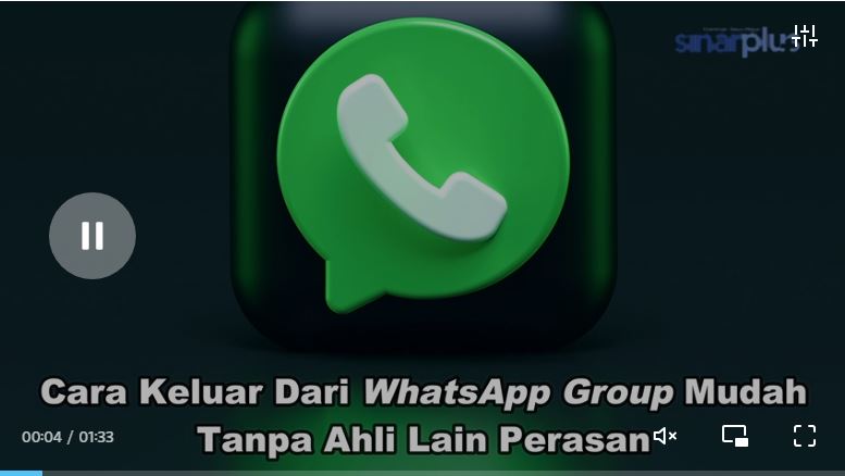 Cara Keluar Dari WhatsApp Group Mudah, Ahli Tak Perasan