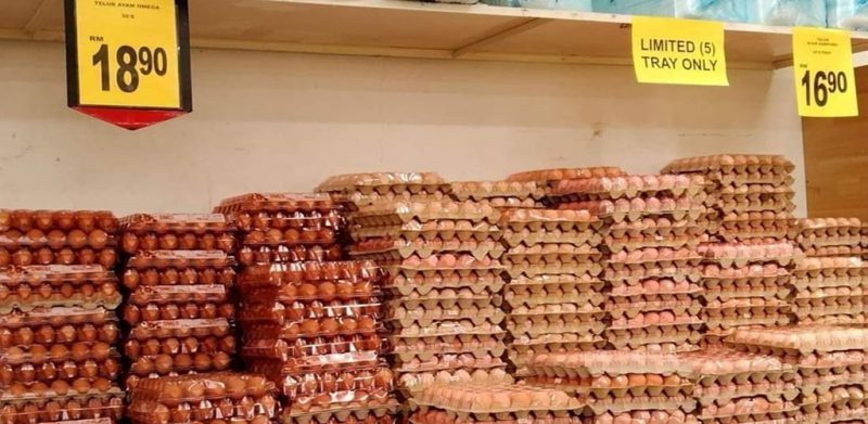 Tular foto harga telur cecah RM18.90 sepapan, cetus kecaman warga maya