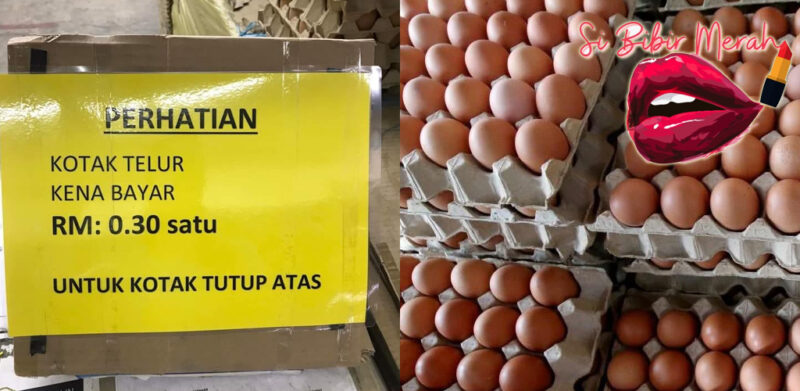 #SiBibirMerah: Kotak telur kena caj 30 sen, apa lagi selepas ini...