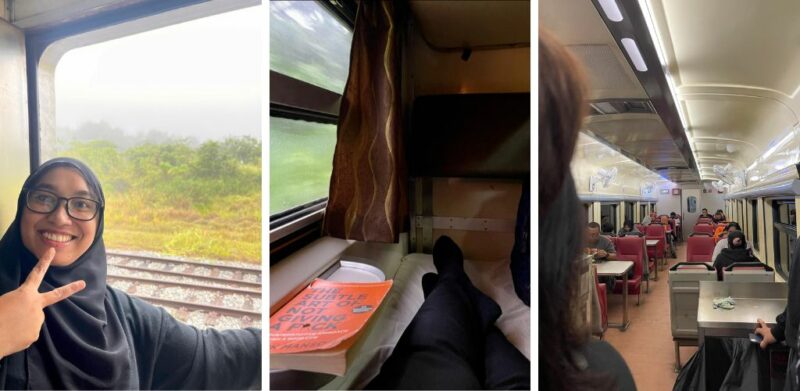 Gadis kongsi pengalaman naik ‘sleeper train’ ke Kelantan, seronok jalan-jalan sambil cari makan