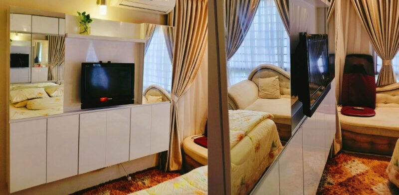 Modal hanya RM2,000, wanita kongsi tip pilih rak TV untuk bilik sempit, rumah pangsapuri