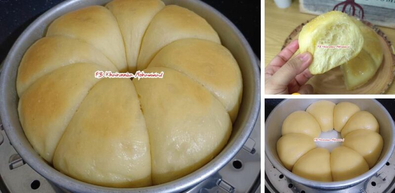 Resipi roti masak cara kukus, lebih lembut dan gebu berbanding bakar guna oven