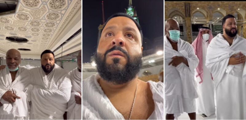 ‘Impian hidup ingin ke Makkah.’ Tunai umrah bersama Mike Tyson, DJ Khaled menangis di depan Kaabah