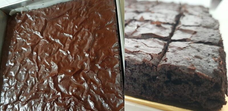 Cara mudah hasilkan brownies, berkedut cantik, mewah rasa coklat, semua orang boleh buat