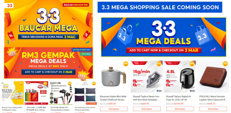 3.3 Mega Deals Shopee