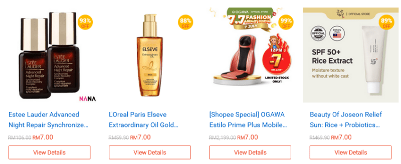 Shopee 7.7 Only Deals