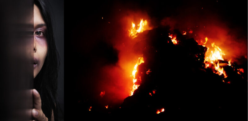 bakar hidup-hidup