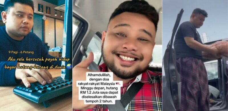 Tular tidur dalam Proton Wira, pemuda tak lari ditagih hutang akhirnya langsai RM1.2 juta, Ariff Peter inspirasi netizen
