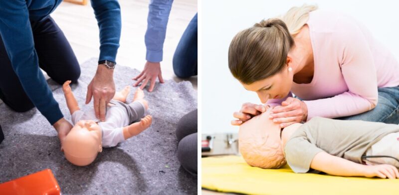 Bayi berhenti bernafas jangan terbalikkan, tepuk atau goncang. Lakukan teknik CPR guna 2 jari