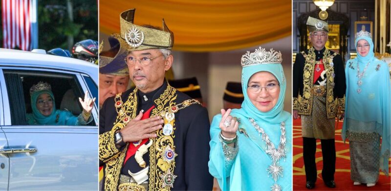 [20 FOTO] Lambaian Yang di-Pertuan Agong & Raja Permaisuri berangkat balik, Tunku Azizah menitis air mata, sempat beri isyarat tangan 'I love you’ (3)